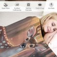 thumbnail image 3 of Orinice Deer Fluffy Soft Throw - Flannel Throw-Anti-Pilling Blanket Throws - Bed Throw Blankets - Versatile Blanket Home Decor for Bed Sofa Travel  50x60in, 3 of 6
