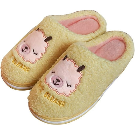 

PIKADINGNIS Cute Slippers for Women Fuzzy Sheep Memory Foam Bedroom Slipper Cozy Indoor Outdoor Shoes