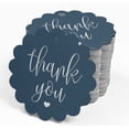 thumbnail image 4 of Inkdotpot Real Silver Foil Thank You Bridal Shower Tags Favor Hang Paper Tags 50 Pieces, 4 of 7
