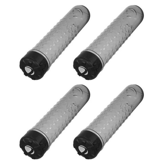Dye 160 Round Lock Lid Paintball Pod Tubes - 4 Pack - Smoke