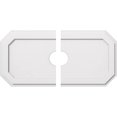thumbnail image 2 of Ekena Millwork CMP32X16ED2-04000 4 in. ID x 11 in. Rectangle Emerald Architectural Grade PVC Contemporary Ceiling Medallion - 2 Piece, 2 of 3