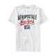 thumbnail image 1 of Camiseta gráfica para hombre Aeropostale New York Script color blanco extragrande, 1 of 1