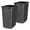 Black, variant on Rev-A-Shelf 35 Qt Polymer Replacement Trash Bin Containers, RV-35-11-2, White, 2 Pack