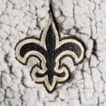 thumbnail image 5 of Women's G-III 4Her by Carl Banks Gray New Orleans Saints Sherpa Quarter-Zip Pullover Jacket, 5 of 5
