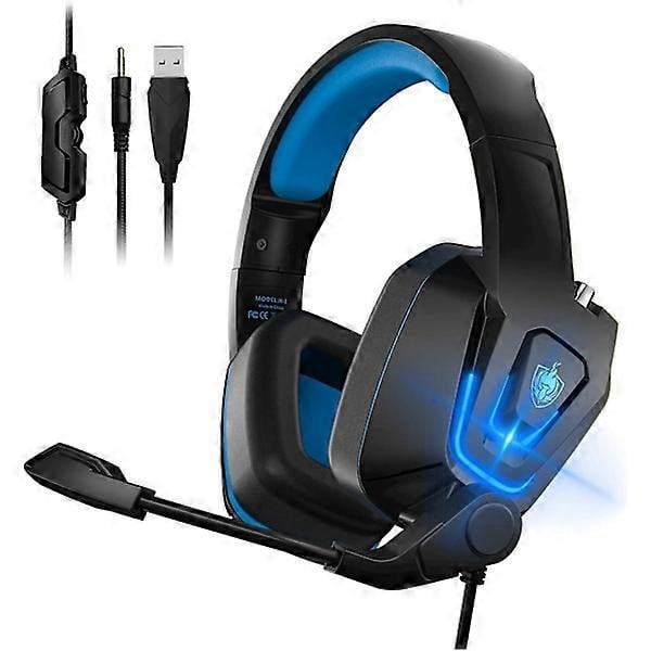 Wired Gaming Headset, Wired PC Headset for Xbox One, PS5, PS4, Laptop, Switch, H2 Over-Ear Gaming Headphones