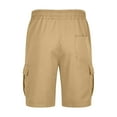thumbnail image 4 of Tungbrin Mens Casual Cargo Shorts Big and Talls Classic Drawstring Elastic Waisted Work Short Outdoors Hiking Shorts, 4 of 5