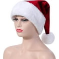 thumbnail image 4 of Unisex Adults Kids Velvet Comfort Santa Hat for Christmas New Year Festive Holiday Party Supplies, 4 of 6