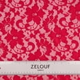 thumbnail image 4 of Zelouf Lucia Stretch Lace  , Sewing, DIY, Crafts Fabric by the Yard, Baroque Ruby, 20 Yard, 4 of 6