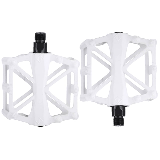 Hearth & Gear Pedal Aluminum Bearing Bike Pedals With 16 Pins Lightweight Platform Pedals Universal 9/16" Bike Pedal For Road Bike compatible with Motor for 3 Wheel Bike Rear Bike Rack Rear Bike Light