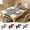 4Pcs Table Runner And Placemat Under $5 a1, variant on BRELIL Linen Table Runner and Placemat Set, Woven Dining Table Decor Bundle, Coordinated Kitchen Table Cover with 4 Placemats for Daily Meals Dinner Party Gathering