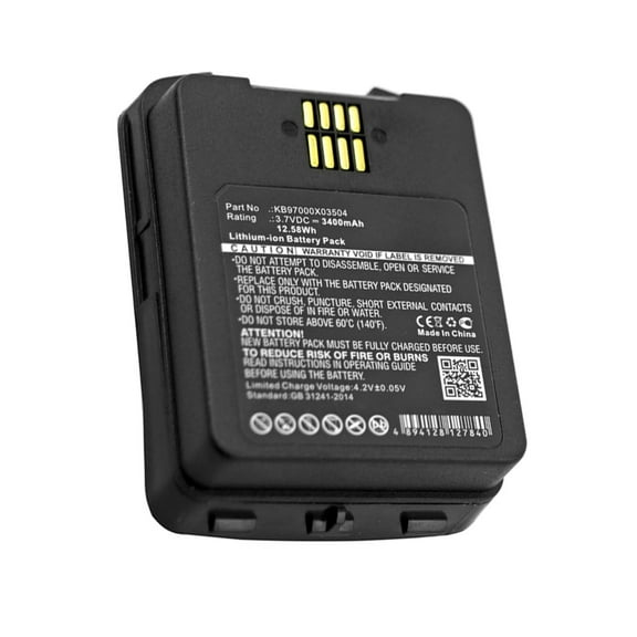 Replacement Battery for CipherLab 9700 (3400mAh Li-ion 3.7V)
