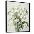 thumbnail image 2 of Designart "Dreamy Beige Snowdrop Scene II" Snowdrops Floater Framed Canvas Prints, 2 of 5