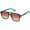 Clear Green/Gradient Red, variant on NCY Retro Aviator Sunglasses for Women Men Trendy Classic Square 70s 80s 90s Vintage Shades Double Bridge Aviators FZN813