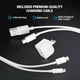 thumbnail image 2 of Cargador iPhone Quntis 2 Piezas 2M Cable USB A a C y Cable C a Lightning Puerto Dual Cargador iPad Bloque de Carga Rápida USB C Plegable Blanco, 2 of 3