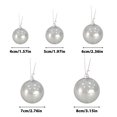 thumbnail image 3 of 37-Pack Pearl Finish Christmas Ornament Set - Elegant Pearlescent Shatterproof Decor for Xmas Tree, Gifting & Holiday Home Decoration (Premium Gift Box Included) Gray, 3 of 3