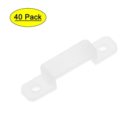 

40 Pcs Silicone Fix Mounting Brackets Clip for 10mm Wide 5050
