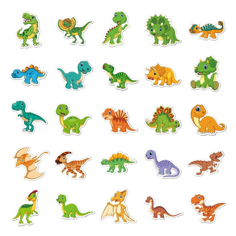 Dinosaur Stickers for Kids Boys Dinosaur Laptop Sticker Dinosaur Cute  Stickers for Water Bottles Dinosaur Vinyl Sticker Waterproof Stickers Bulk  50Pcs 