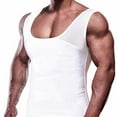 thumbnail image 1 of Men's Body Shaper Vest Chest Compression Shirt Abs Abdomen Slim Tank Top Undershirt, 1 of 7