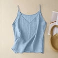 thumbnail image 2 of Landzoo Women'S Tank Tops Solid Color Sleeveless V-Neck Undershirt Summer Quick Dry Women Vest Size 2XL Light blue, 2 of 3