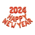 thumbnail image 1 of Maytalsory Safe And Easy Inflation Foil Happy New Year Balloon Enjoy Stress-free Party Red 1Set, 1 of 6