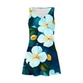 thumbnail image 3 of Tropical Floral Sundress for Women Summer Vacation Sleeveless A Line Casual Tank Beach Dress, 3 of 4