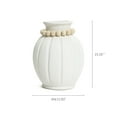 thumbnail image 7 of LuxenHome Modern White MgO 15-Inch Tall Round Vase, 7 of 7