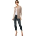 thumbnail image 5 of Cielo Women & Plus Open Front Drape Classic Knit Cardigan With Pockets, 5 of 5