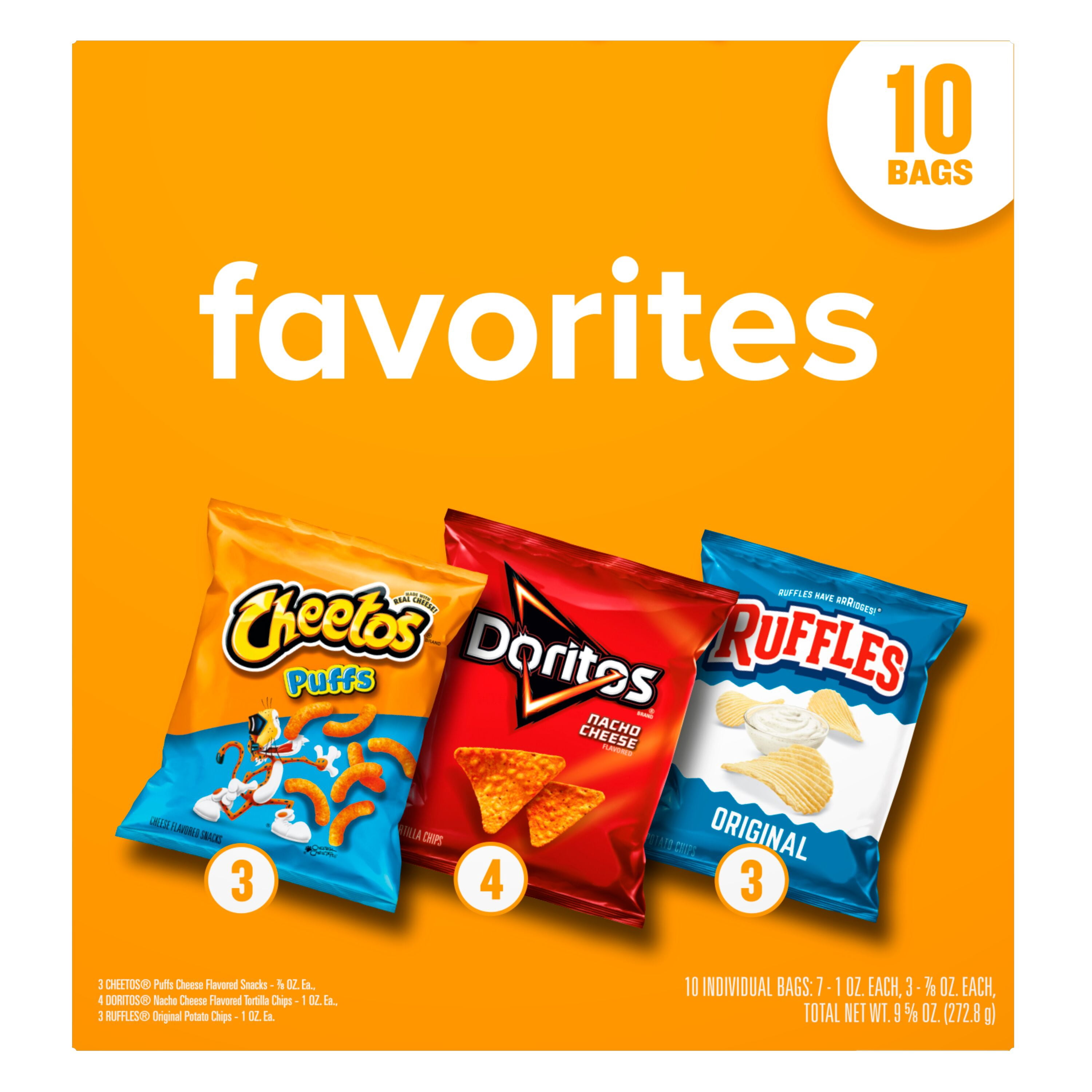 Frito lay Favorites Multipack Mix 9.625 oz Snack Chips Assortment