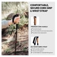 thumbnail image 3 of Trekking Poles Carbon Fiber - MX-4 X Carbon Tech - Lightweight Adjustable Hiking Sticks for Men Women - Backpacking Walking Nordic, 3 of 3