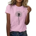 thumbnail image 2 of Pohista Petite Tops for Women Summer Casual T Shirts for Women V Neck Women's Blouses & Button-Down Shirts Women's Short Sleeve Tops Boho my items, 2 of 5