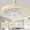 WHITE, variant on Modern Small Ceiling fan light E27 LED D25cm smart remote control bedroom fans lamp study kitchen Home decoration