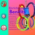thumbnail image 3 of Bonka Bird Toys 3836 Ring Jumble Durable Puzzle Tug Pull Play Parrot Cage Toy, 3 of 7
