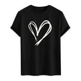 thumbnail image 3 of hotojiny Men Valentine's Day Shirt Lightweight Crew Neck Fashion T-Shirts Heart Graphic Short Sleeve Tee Summer Tops, 3 of 4