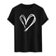 thumbnail image 3 of Tops para hombre, blusas y camisas de cuello redondo y manga corta para hombre. Camiseta/camisa informal de cuello redondo y manga corta con estampado de corazones para hombre. Tops de poliéster para, 3 of 4