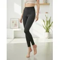 thumbnail image 1 of Pantalón ajustado tiro alto y decoración a la cadera Negro grande, 1 of 3