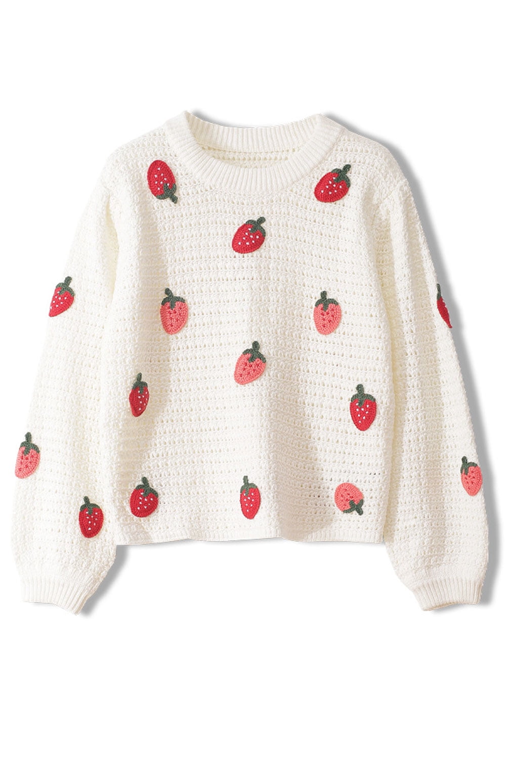 strawberry sweater zara