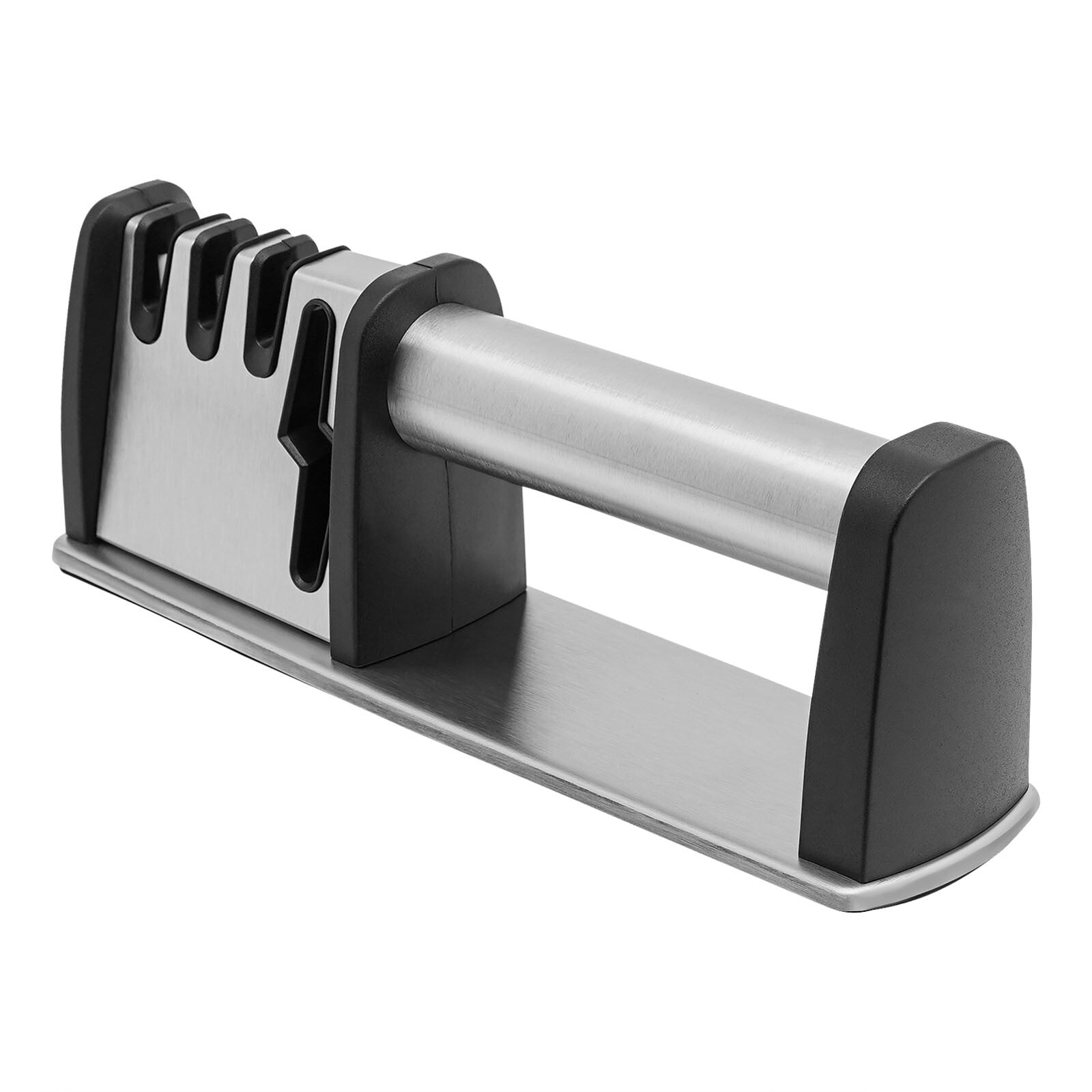 Manual Knife Sharpener, Stainless Steel Sharpener for Kitchen Knives Scissors Tools