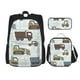 thumbnail image 1 of Easygdp Tractor and Dumper Mochila para Niños y Niñas con Set de Caja de Almuerzo y Estuche para Lápices 3 en 1, Mochila Escolar Estampada para Adolescentes, 1 of 7