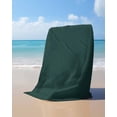 thumbnail image 4 of Pure Dark Green Beach Towels Oversized Super Absorbent, Simple Solid Color Lightweight Bath Towel Quick Dry Sets For Bathroom/Pool/Rv Camping/Beach Play/Gym Room/Picnic 23"x47", 4 of 8