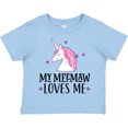 thumbnail image 3 of Inktastic My Meemaw Loves Me Unicorn Girls Toddler T-Shirt, 3 of 5