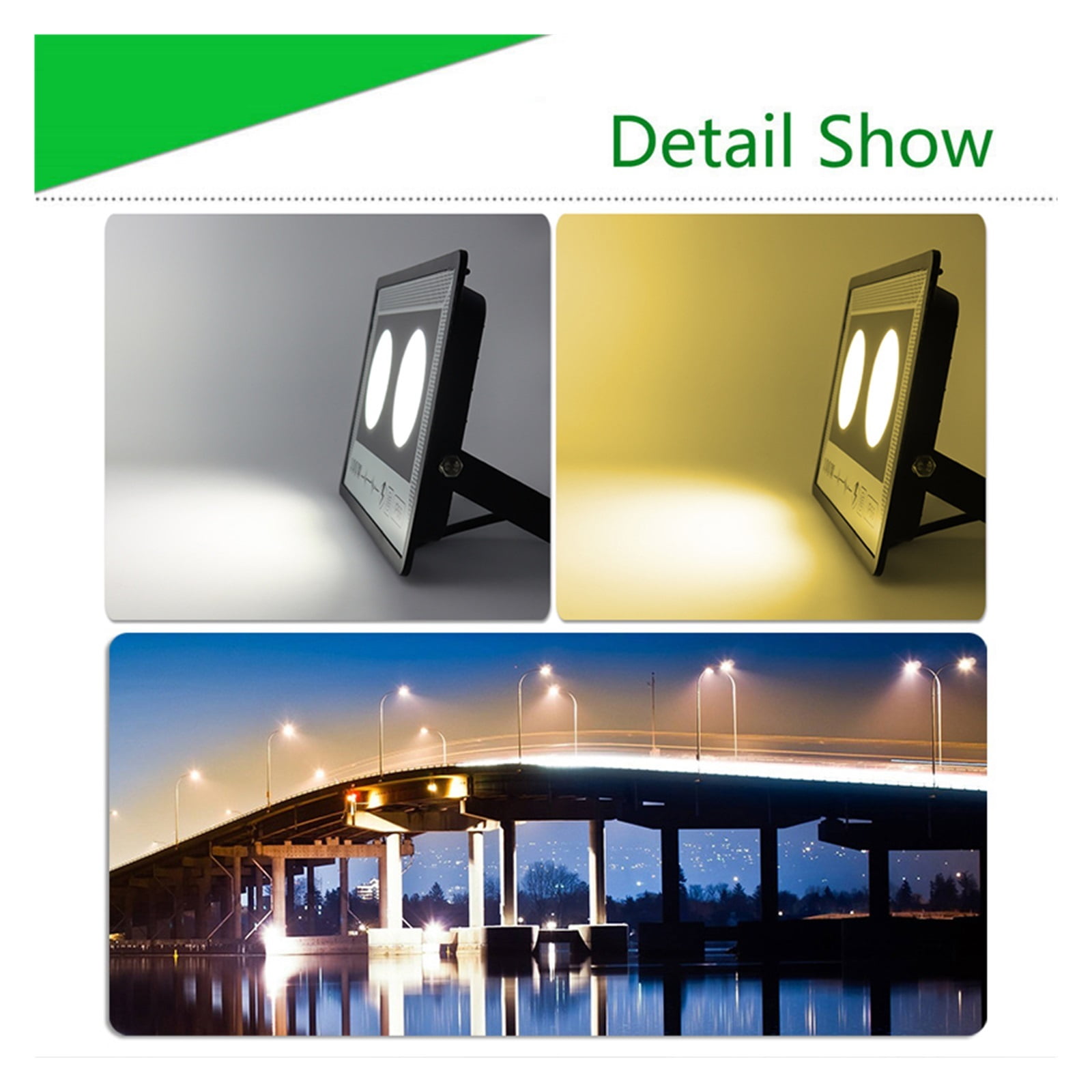 Led Flood Light 500W 200W 100W 50W Outdoor Wall Floodlight Spotlight IP66 Waterproof LED Street Lamp Landscape Lighting - Wide Angle Beam