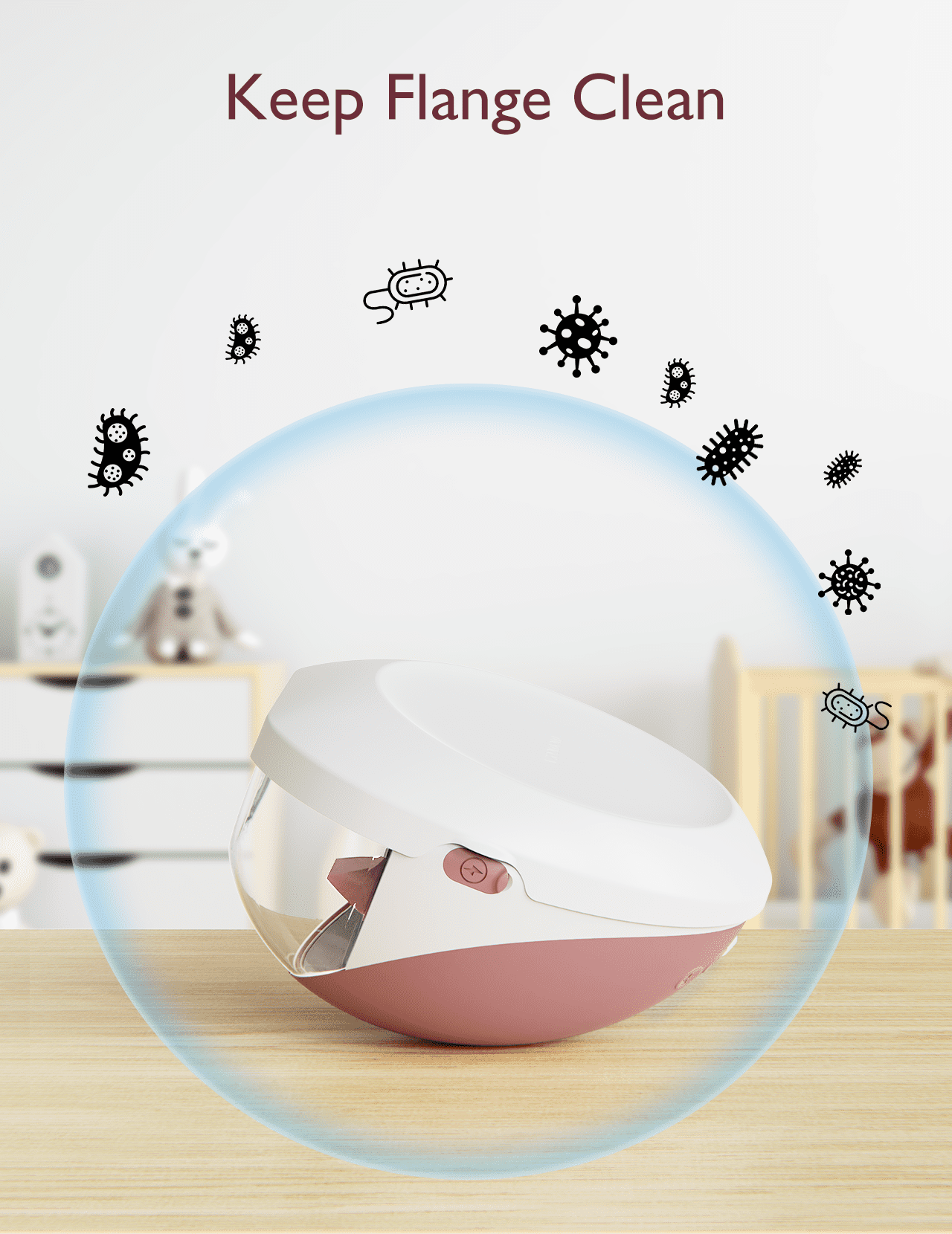 Momcozy Mobile Flow Breast Pump Dust Cover, Original Momcozy M9 Mobile Flow Breast Pump Replacement Accessories, 1PC