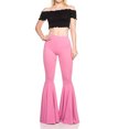 thumbnail image 3 of Txlixc Pantalones de campana sexy femenina, pantalones de moda retro sin fisuras de color sólido y cintura alta Txlixc  moda, 3 of 6