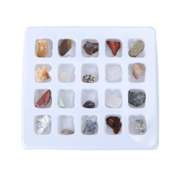 GAXIRE Natural Science Exploration Kit with Assorted Color Mineral Specimens for Geology Study and Home Decoration