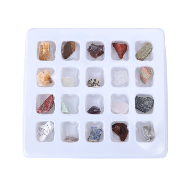 SHOWERORO 1Set Stone Specimen Kit Assorted Samples for Educational Purposes Kids Science Kits 1X0.39In