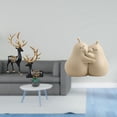 thumbnail image 2 of Escultura De Reno, Alce, Estatua De Resina, Colección Y Soporte Para Libros De Pera Abrazable, Sujetalibros De Cerámica, Artesanía Fina, Adorno De Estantería Para Gabinete, Mesa, Boda,, 2 of 8