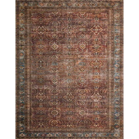 7&#39;6&#34;x9&#39;6&#34; Layla Rug Red/Blue - Loloi Rugs