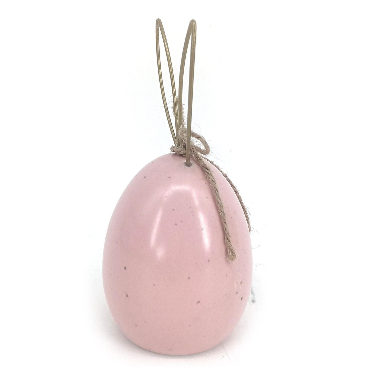 Oeuf rose en céramique