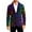 Dark Purple, variant on Men's Carnival Blazer Corduroy Sparkly Sequin Color Print Holiday Party Jacket Two Button Slim Fit Business Office Blazers with Pockets Mar-di Gras Plus Size Outwear