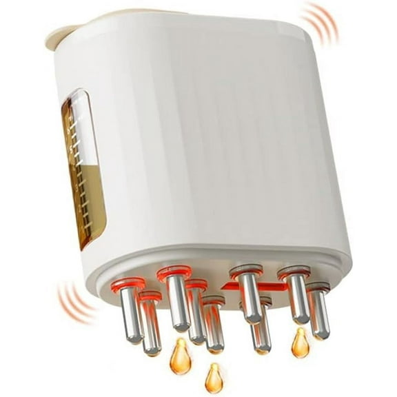 2 in 1 Electric Hair Oil Applicator, Scalp Massager Brush Scalp Applicator Head Massager for Hair Growth Hair Scalp Treatment Medicine Fluid Essential Oil Serum